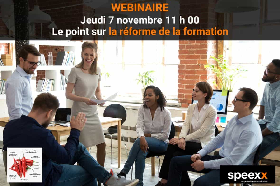 Webinaire réforme de la formation 2019